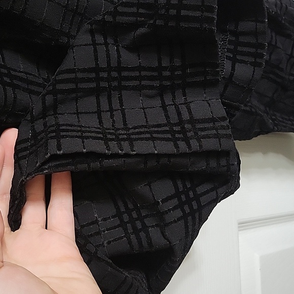 Velvet Plaid Trousers, Size 12 - Picture 5 of 7